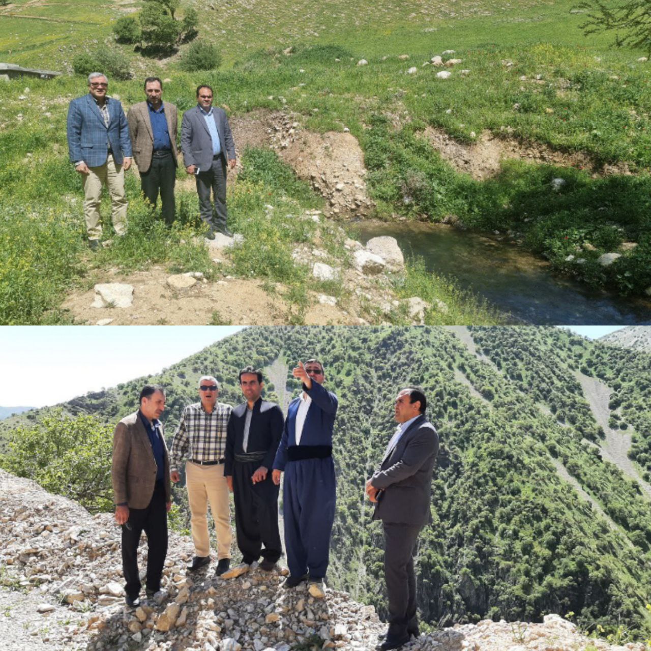 بازدید مدیر مرکز پایش و نظارت بر کیفیت آب و فاضلاب شرکت آب و فاضلاب از چشمه سه هانه