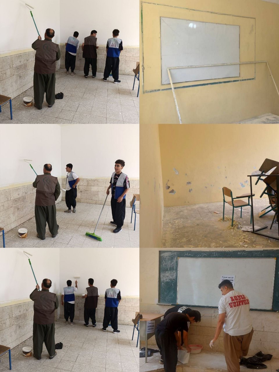 از رنگ‌آمیزی تا ساخت‌وساز؛ خدمت‌رسانی به مدارس در هفته بسیج