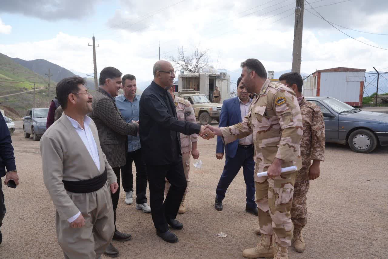 حضور میدانی استاندار کرمانشاه در نقطه صفر مرزی