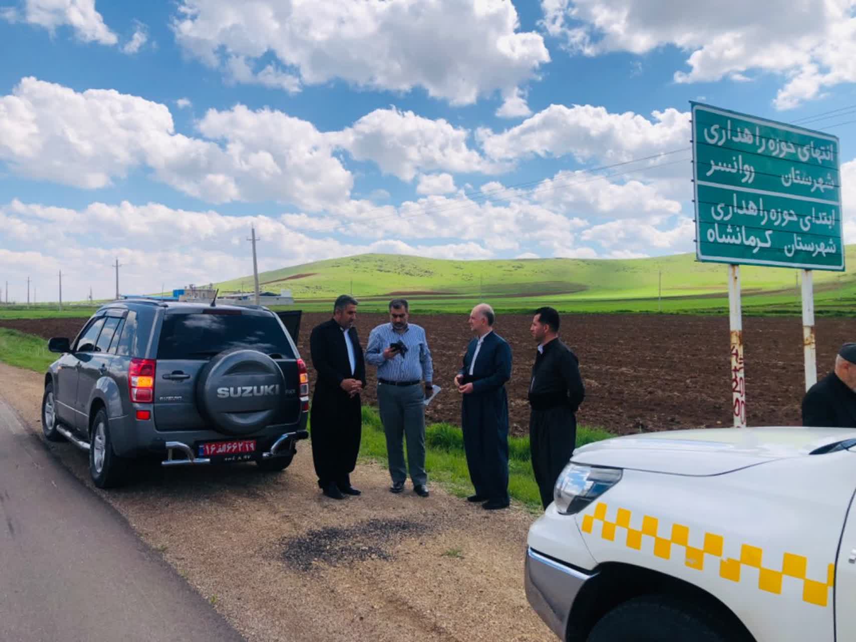 بازدید رستگار یوسفی نماینده محترم مردم شریف اورامانات در مجلس شورای اسلامی از محور جوانرود/کوزران