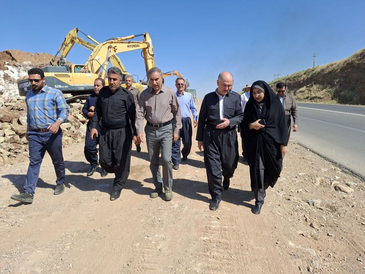 رستگار یوسفی در بازدید از بزرگراه قزانچی–روانسر: توسعه راه‌ها، موتور محرک پیشرفت منطقه است