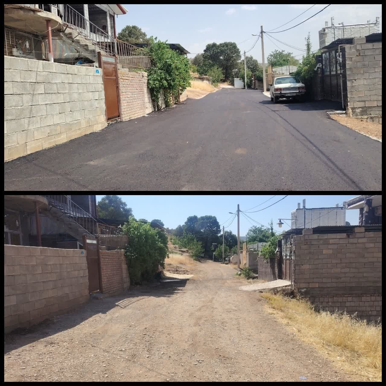 آسفالت ۵ هزار مترمربع از معابر روستای گنداب جوانرود آسفالت ۵ هزار مترمربع از معابر روستای گنداب جوانرود
