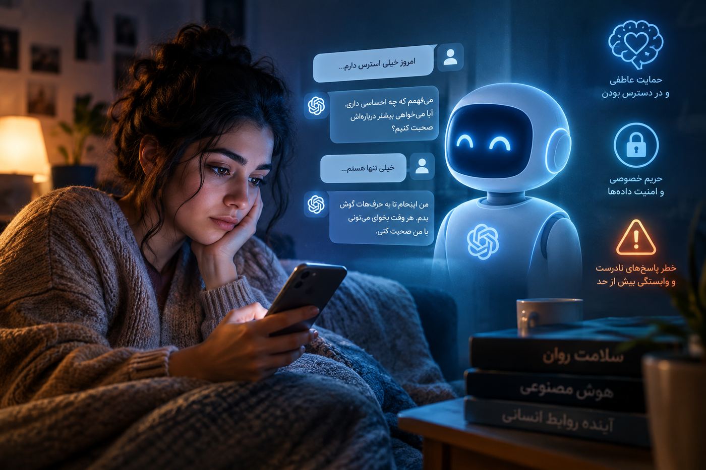 🧠 وقتی مردم درد دلشان را به AI می‌گویند